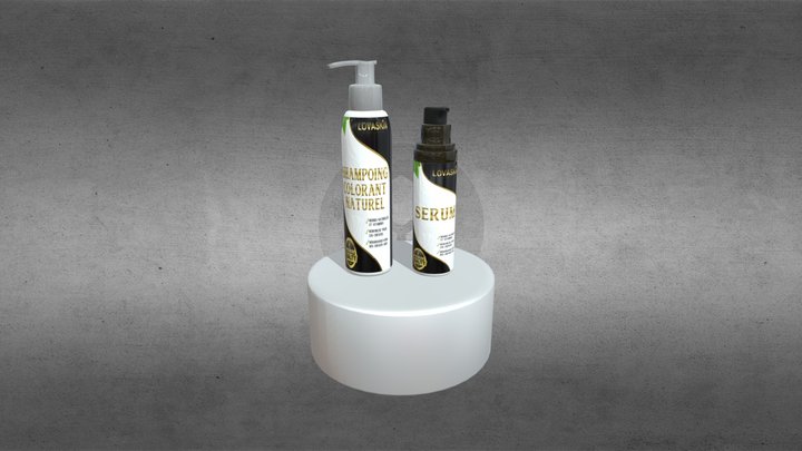 Shampoo Pack 3D Model