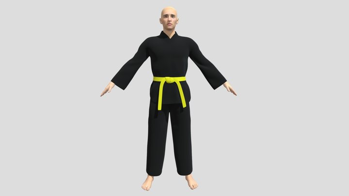 Kimono judo 3D model