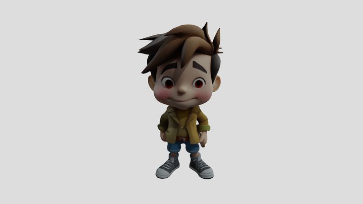 cartoon caracter 3D Model