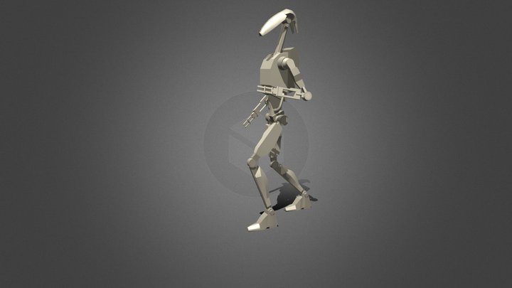 Battle Droid draft 3D Model