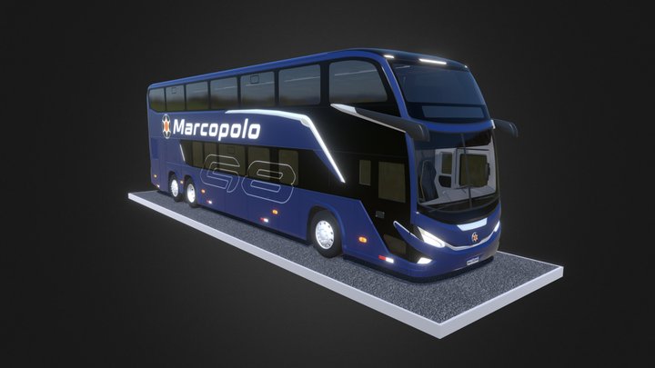 Marcopolo G8  - 2021 / 14m 3D Model