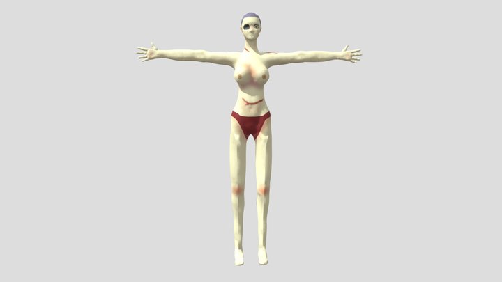 Alex naked Bipedal test 3D Model