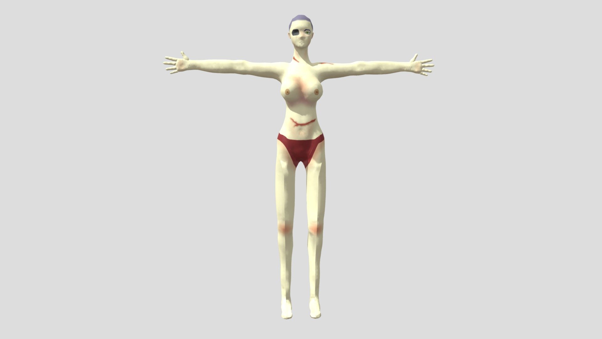 Alex naked Bipedal test