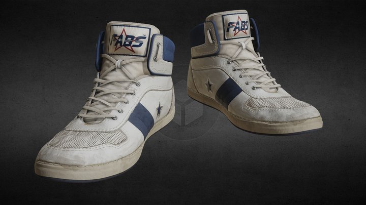 Texturing Challenge: Shoes! - Scied 80s shoes 3D Model