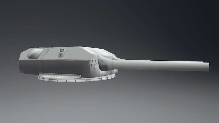 Bismarck Turret 1 3D Model