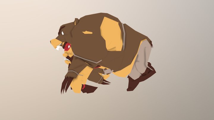 Bear - Running 3D Model