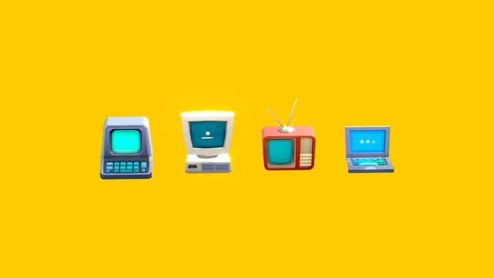 TV_cartoon 3D Model