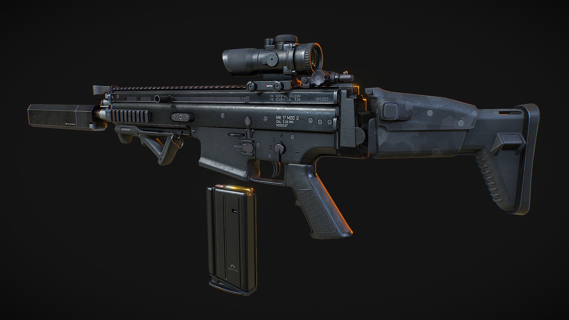 Scar- H - 3D model by Knife Entertainment (@ivanmars) [1f246f3] - Sketchfab