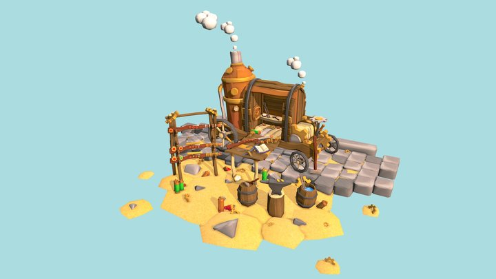 DAE Bazaar 3D Model