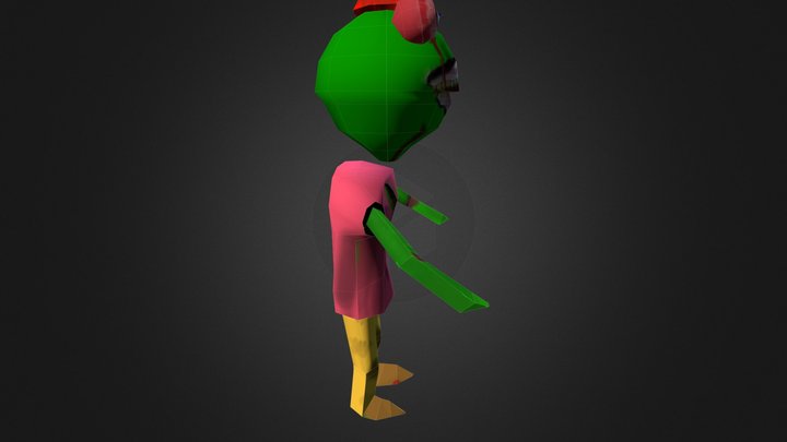 Zombie Frog 3D Model