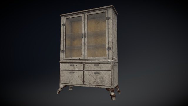 Old Cabinet 3D Model