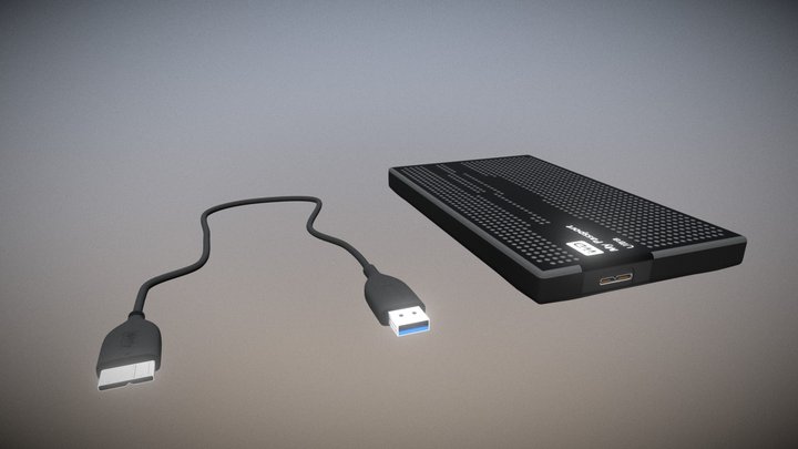 Hard Disk 3D Model