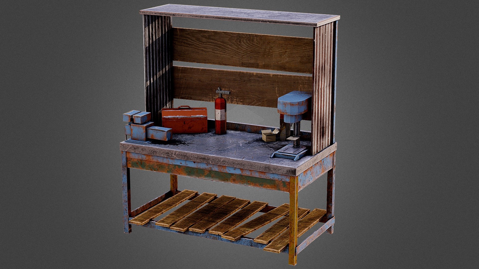 Rust Workbench LVL 2 - Download Free 3D model by Grant Riley ...