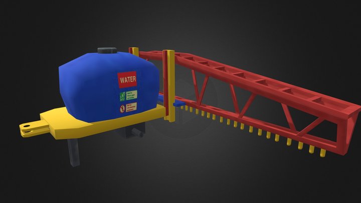 Water Spray Tractor Tool 3D Model
