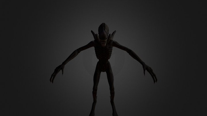 Alien AR Model 3D Model