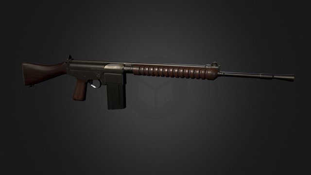 FN FAL .280 Prototype 3D Model