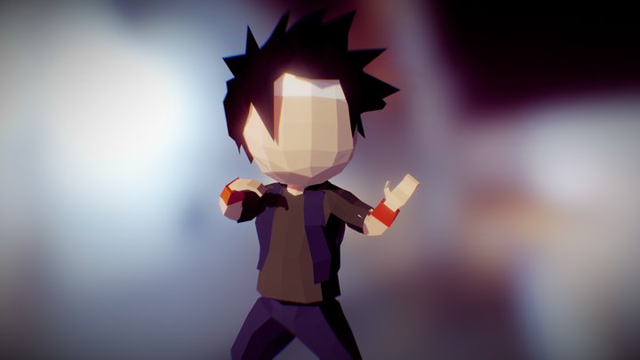 Low Poly Character: Shinichi 3D Model