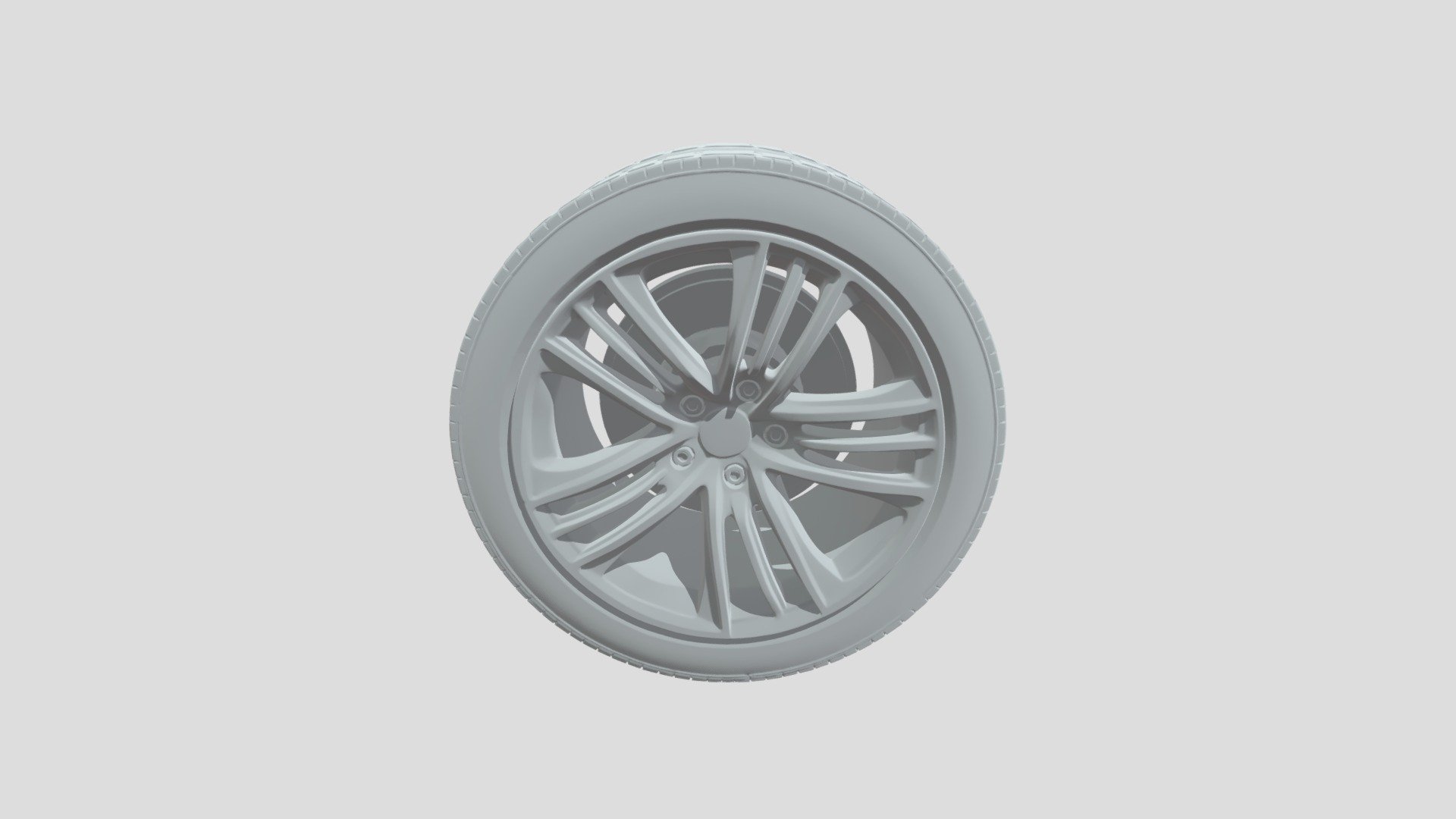 Polished Alloy Wheel Close-Up Rim - 3D model by Gloow_X [1f2ced2 ...