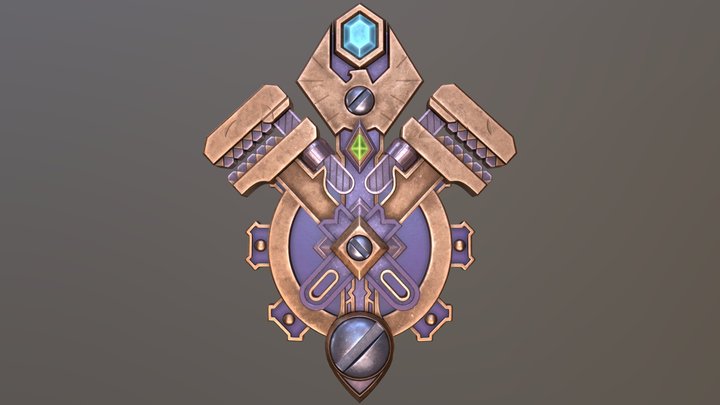Gnomeregan Crest 3D Model