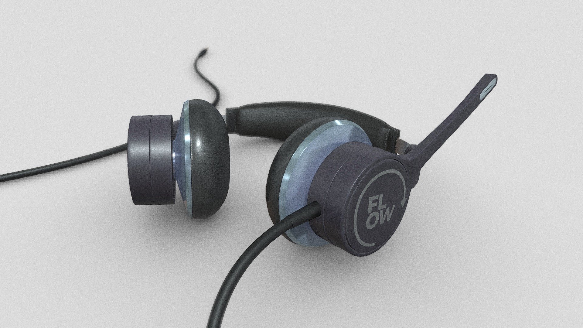 Headphone with Flow logo