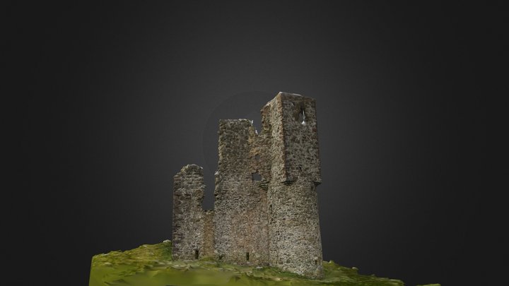 Ardvreck Castle Ruin, Scottish Highlands 3D Model