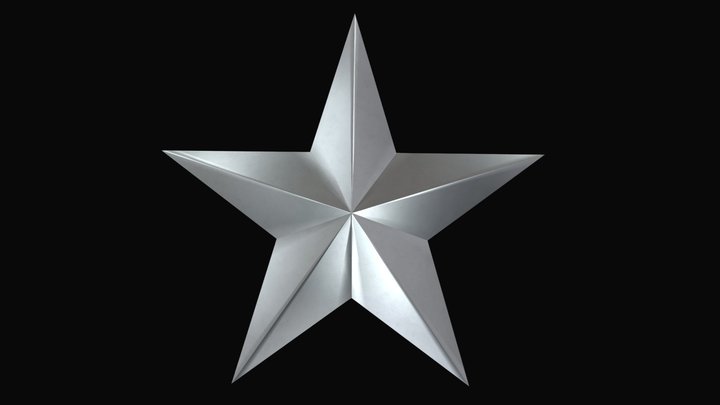Army star insignia 3D Model