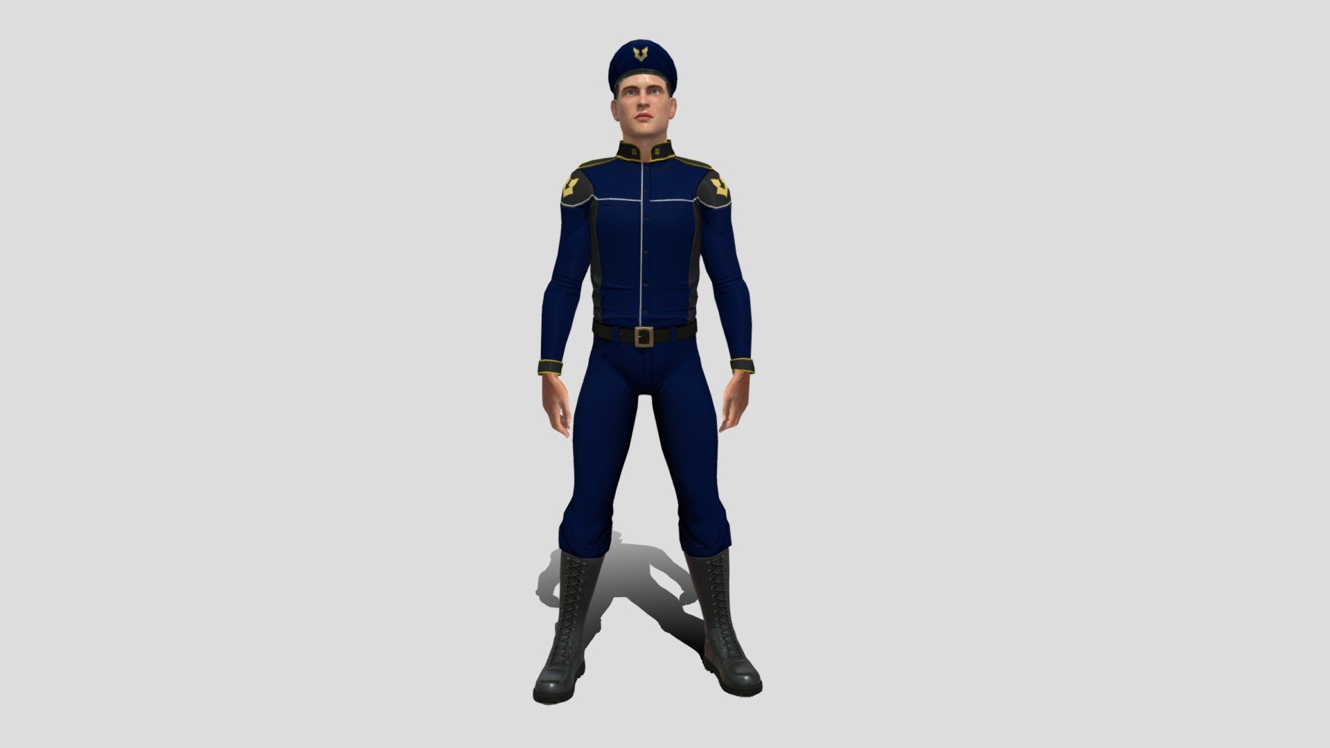Male_Uniform_blue - 3D model by Los Bionicos Animation Studio ...