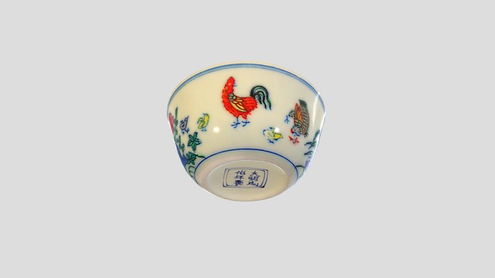 雞缸杯 3D Model
