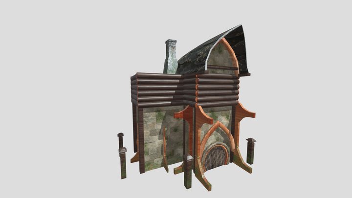 Sherwin Rahimi Log Cabin Sprint 01 3D Model