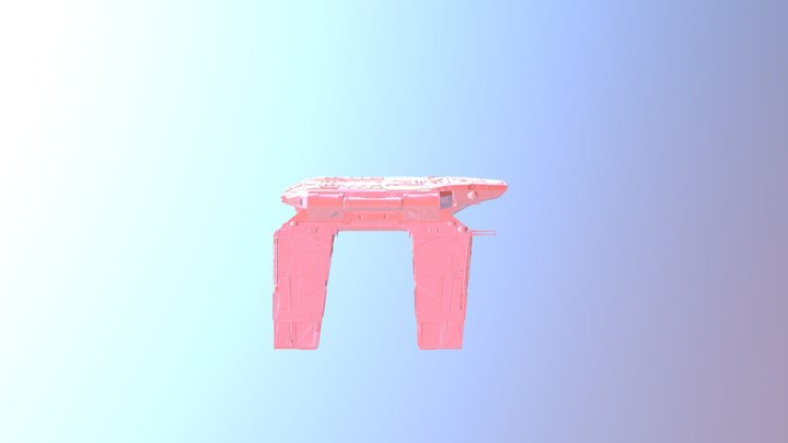 Zeta-class Cargo Shuttle 3D Model