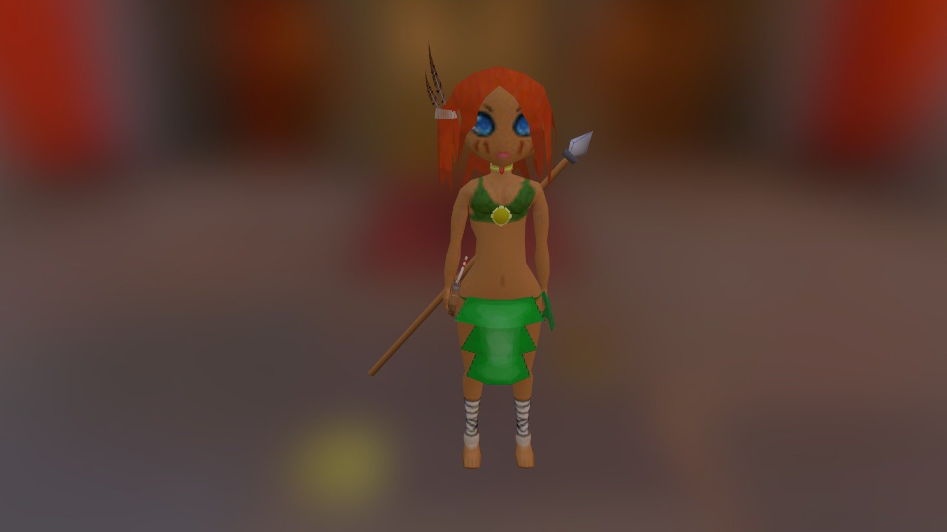 Low Poly Native female