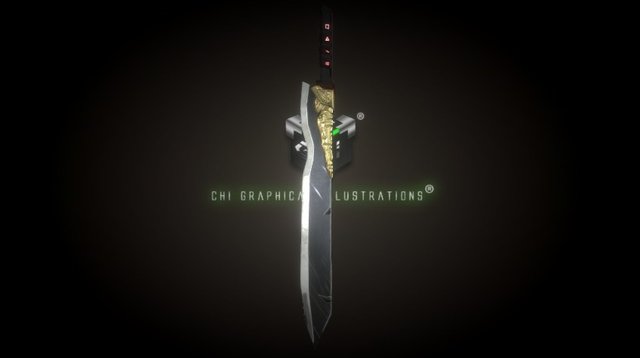 Ancient Warrior Blade 3D Model