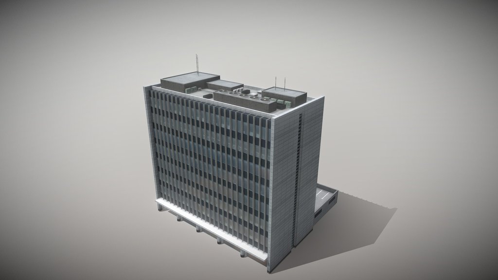Low rise wall to wall office building