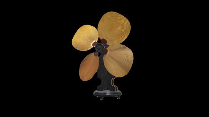 手動式扇風機 / Manual Fan 3D Model