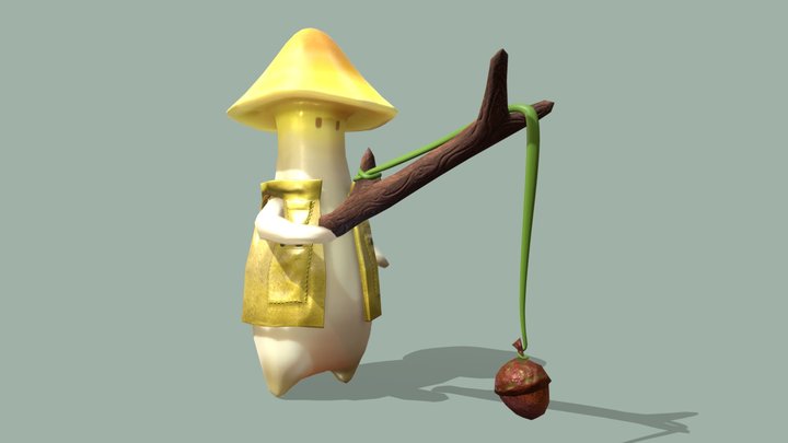 Mushroom Villager 2 3D Model