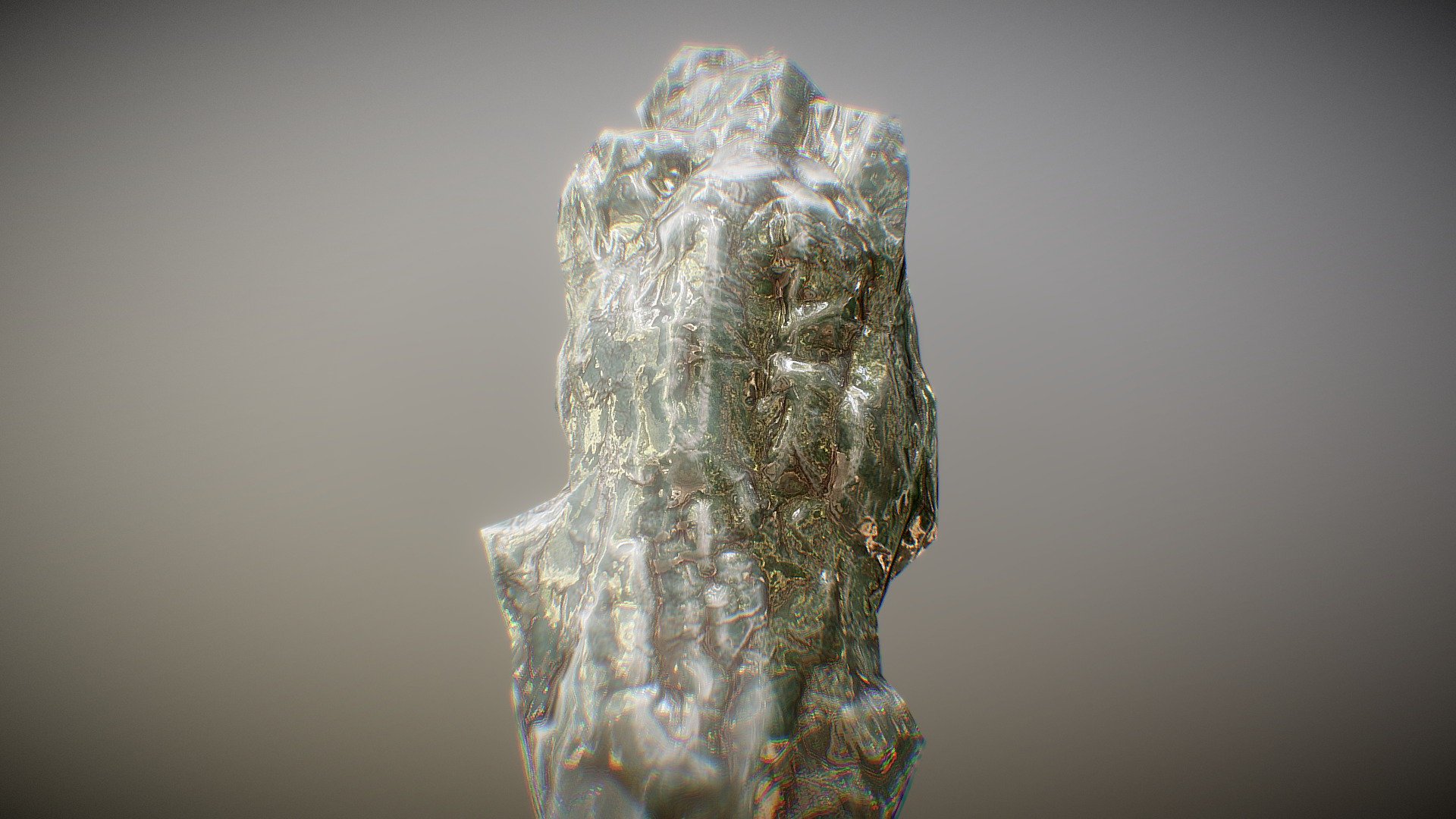 Icy Cliff Rock 6 lowPoly
