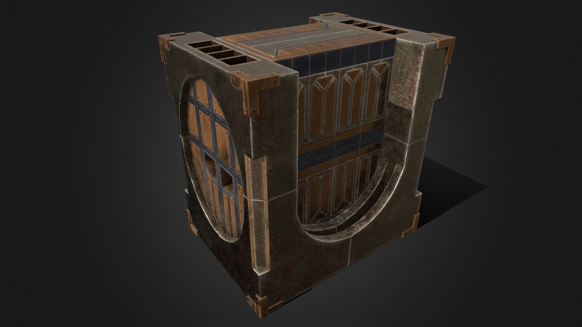 Small Dwemer chest 3D model by Daniel Silver (Severyan) [1f36407