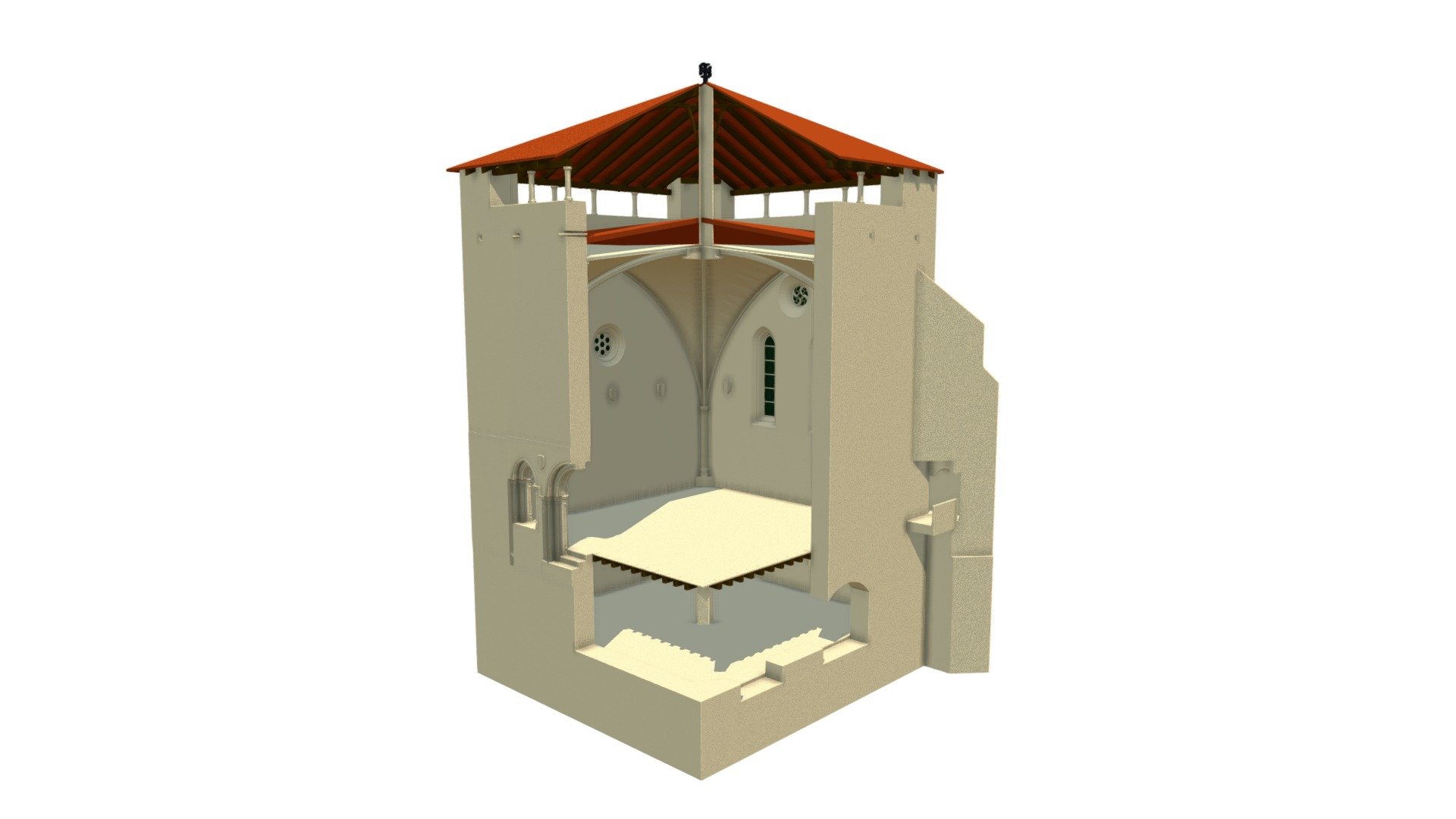2A3 s.XVI Monestir Pedralbes — Sketchfab embed 3D viewer