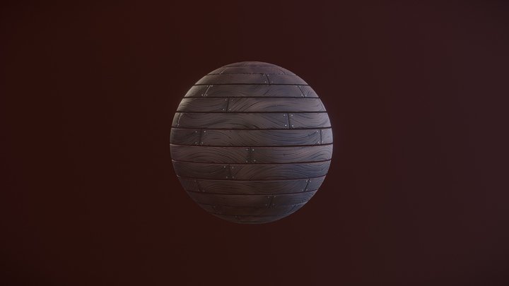 Wood Plank tileable Texture 3D Model