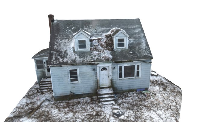 Small Abandoned House 3D Model