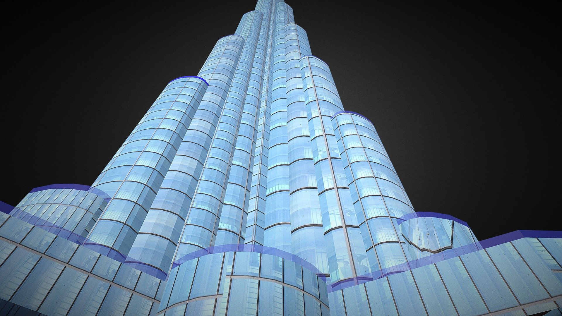 MOC 104784 Dubai Burj Khalifa Tower - ChowBrick Store