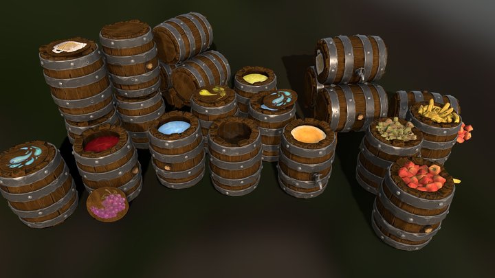 Barrels! 3D Model