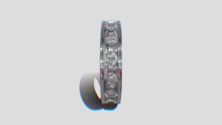 Ring_Concept2_White_Diamonds 3D Model