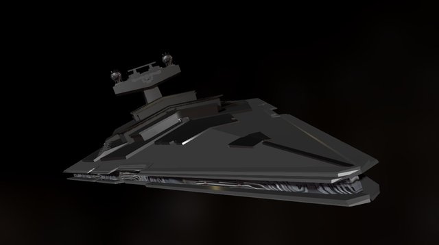 Star Destroyer Imperator class 1 not complete 3D Model