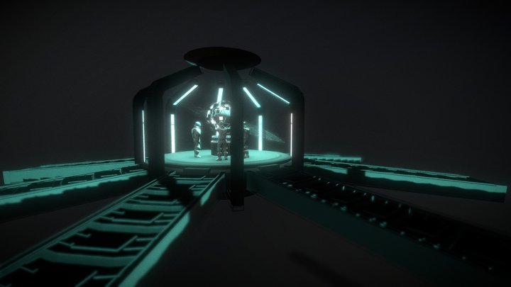 Sci-fi Room 3D Model