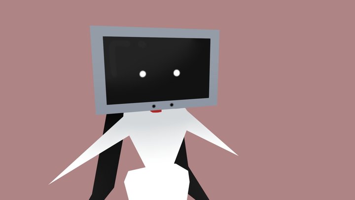 TV Girl 3D Model