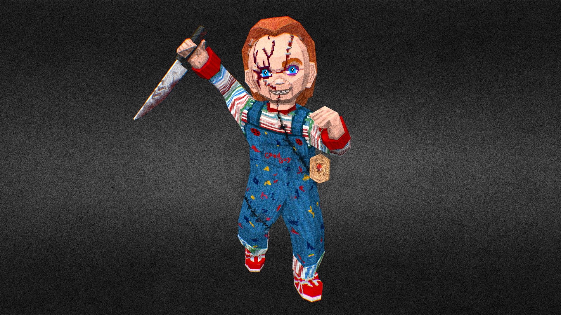 Chucky Low Poly PSX Style - 3D model by kalufugo_art [1f3b3fd] - Sketchfab