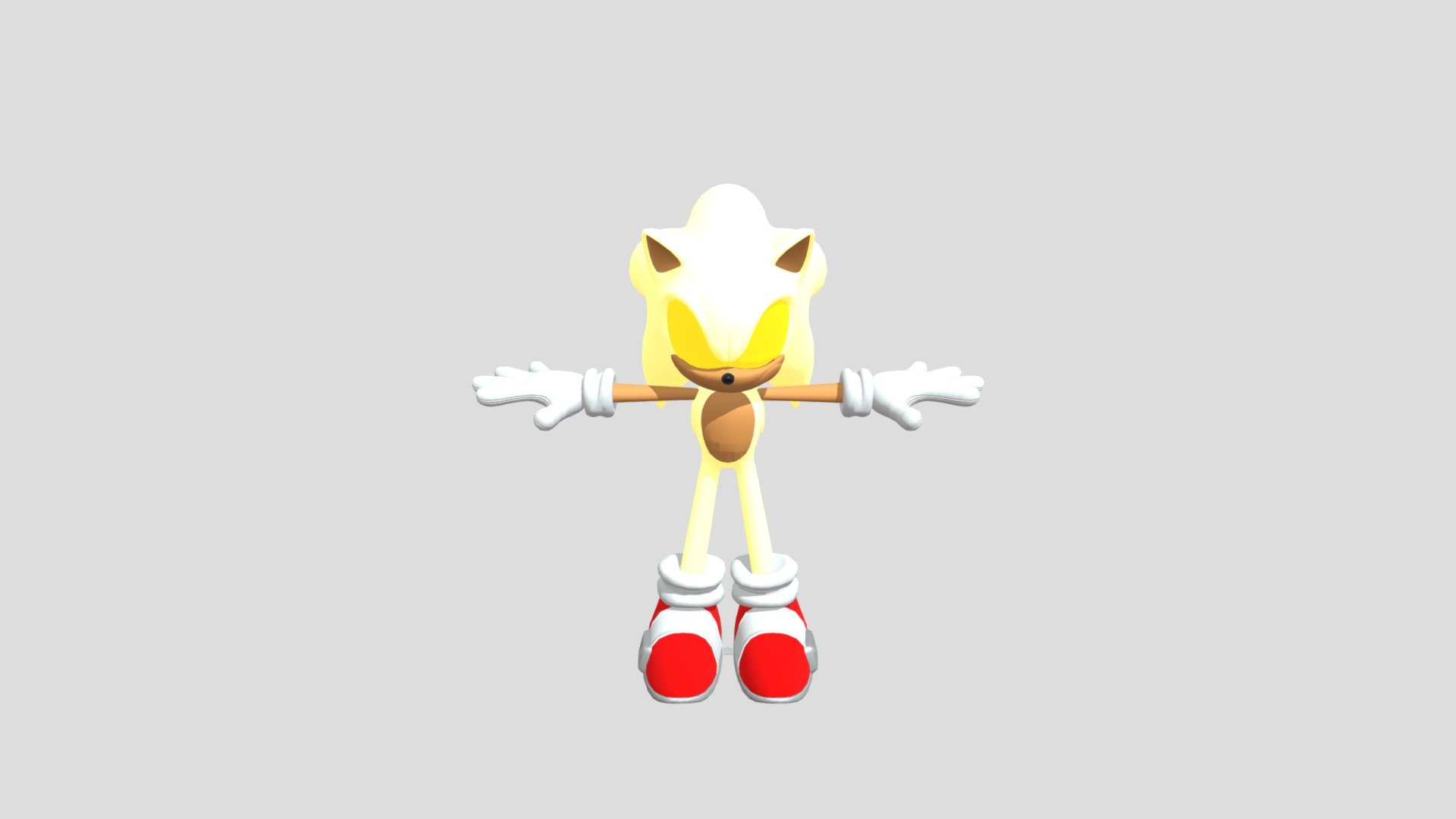 Sonic the Hedgehog (Classic) model & rig for Blender 3.x+