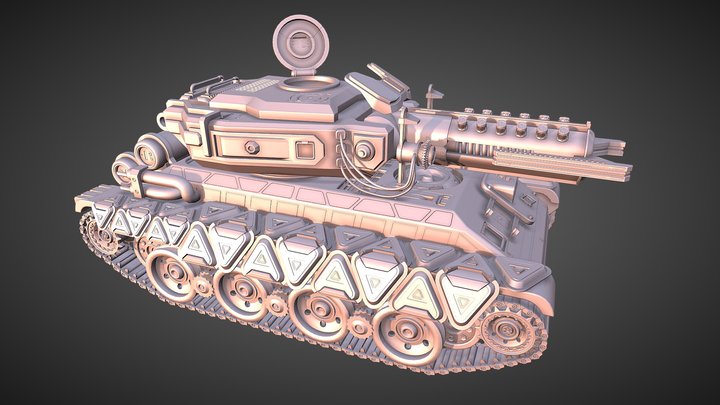 Sci Fi Tank Concept 3D Model