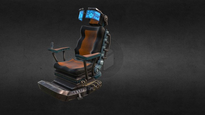 SCI FI ARMCHAIR 3D Model